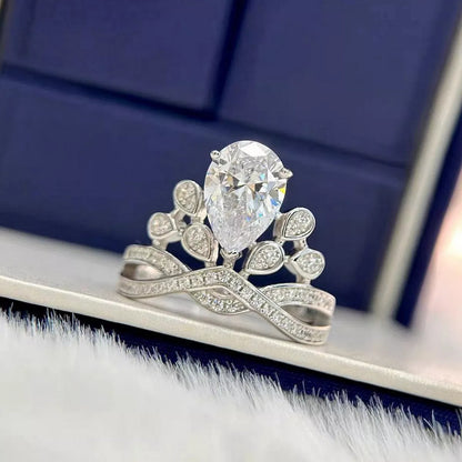 2 Carat Moissanite 925 Sterling Silver Ring