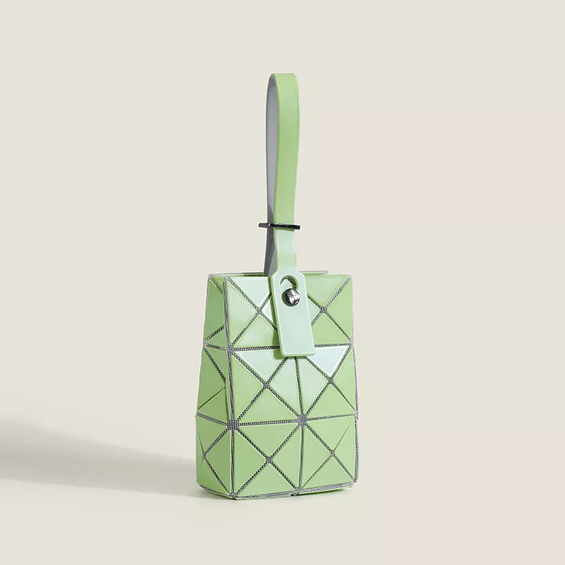 Geometric Panel Foldable Handbag
