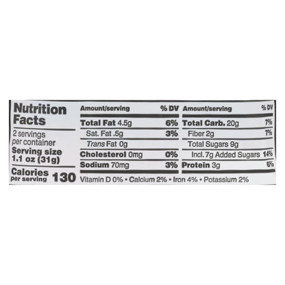 Kate's Real Food Organic Dark Chocolate Cherry Almond Energy Bar, 2.2 oz, Case of 12