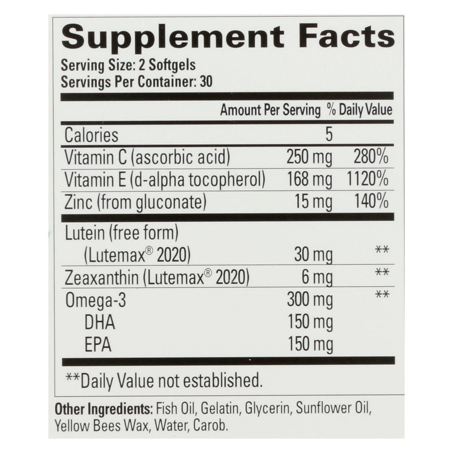 Quantum Research Macula 30 Eye Health 60 Softgels