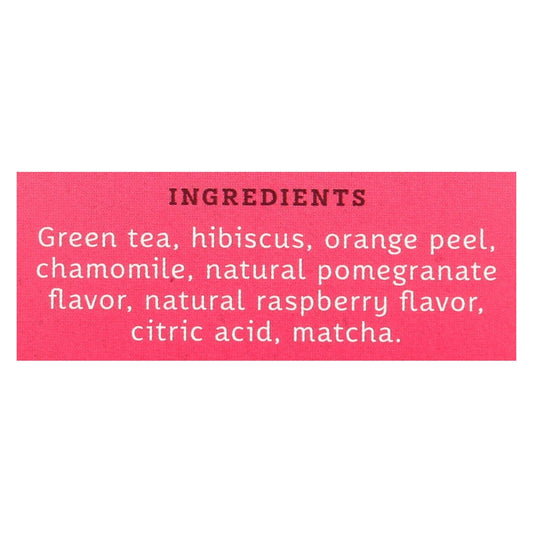 Stash Pomegranate Raspberry Green Tea with Matcha, 18 Tea Bags Each