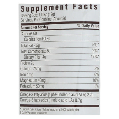 Spectrum Essentials Organic Chia Seeds - 12 Oz. for Omega-3 & Fiber