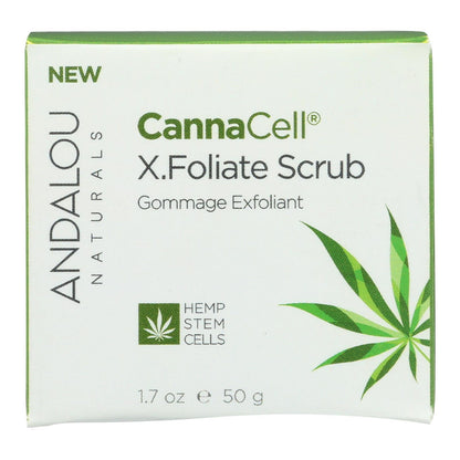 Andalou Naturals Cannacell Detoxifying X.foliate Scrub - 1.7 Oz