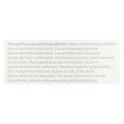 Ecos Conditioning Pet Shampoo - Peppermint Soothing for Sensitive Skin - 17 Fl Oz