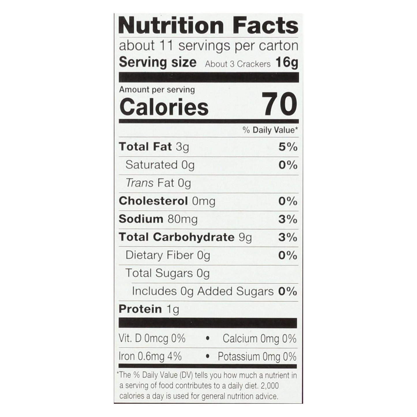 Milton's Baked Himalayan Salt Crackers 8 Pack 6 Oz