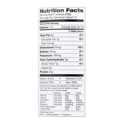 Teras Whey Organic Fair Trade Certified Dark Chocolate Cocoa Whey Protein Powder, 12 Oz.