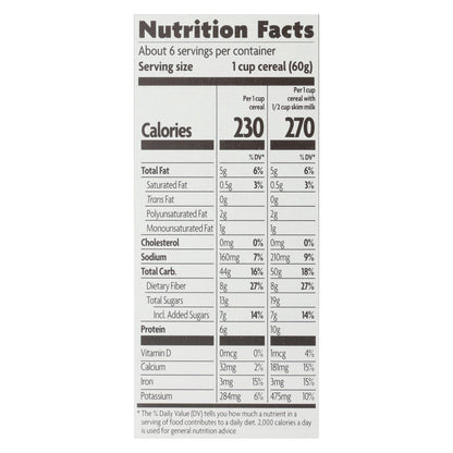 Nature's Path Organic Flax Plus Pumpkin Raisin Crunch Cereal, Wholesome Breakfast Option, 12.35 Oz, Pack of 12