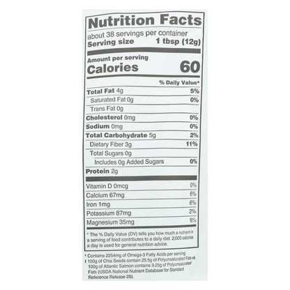 Navitas Naturals Organic Raw Chia Seeds (Pack of 6 - 16 Oz.)
