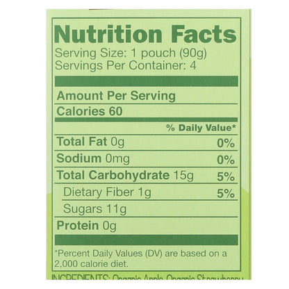 Gogo Squeez Apple Strawberry Applesauce 3.2 Oz. Pack of 12