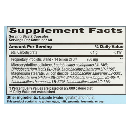 PB8 Pro-Biotic Acidophilus for Life - 120 Capsules by Nutrition Now