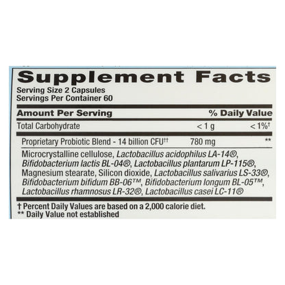PB8 Pro-Biotic Acidophilus for Life - 120 Capsules by Nutrition Now