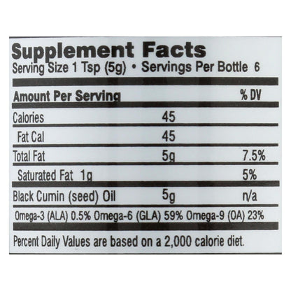 Amazing Herbs Black Seed Oil, 1 Fluid Ounce, Cold-Pressed