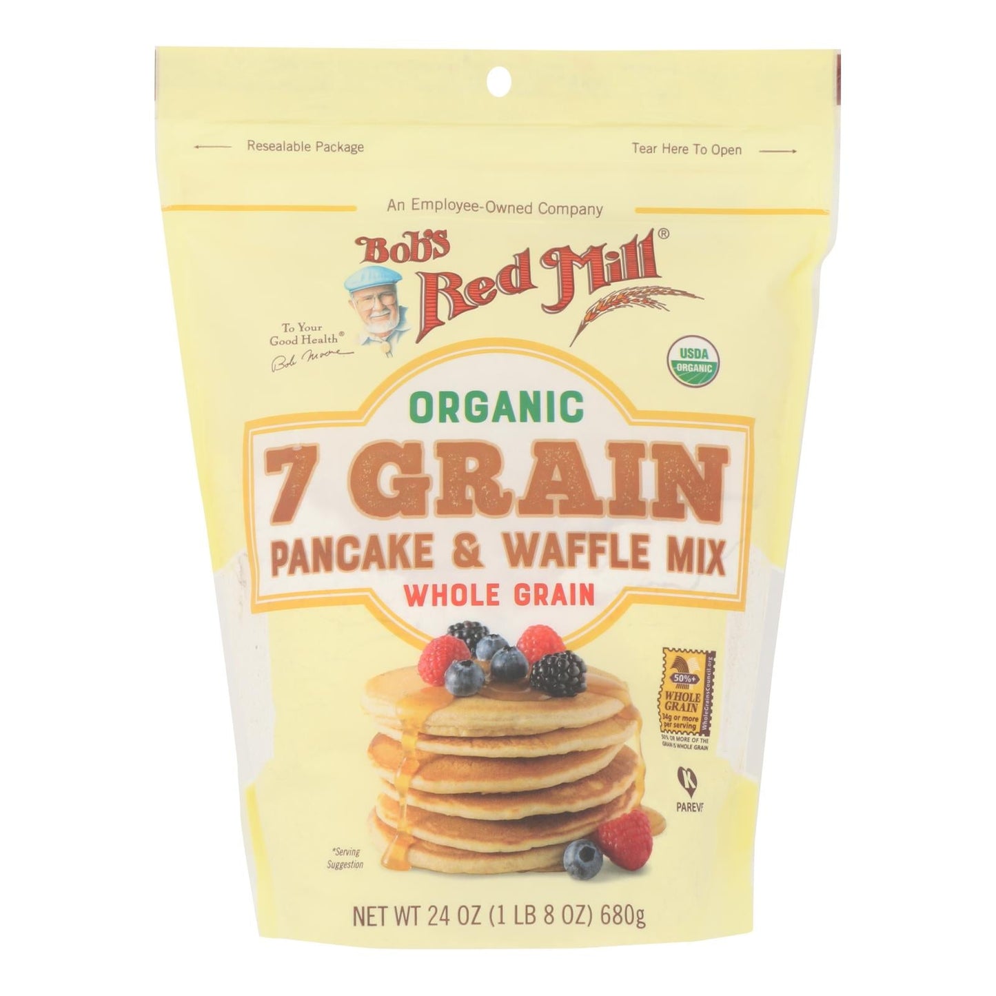 Bob's Red Mill Pancake & Waffle Mix, 4 Pack, 24 Oz Total, Breakfast Mix