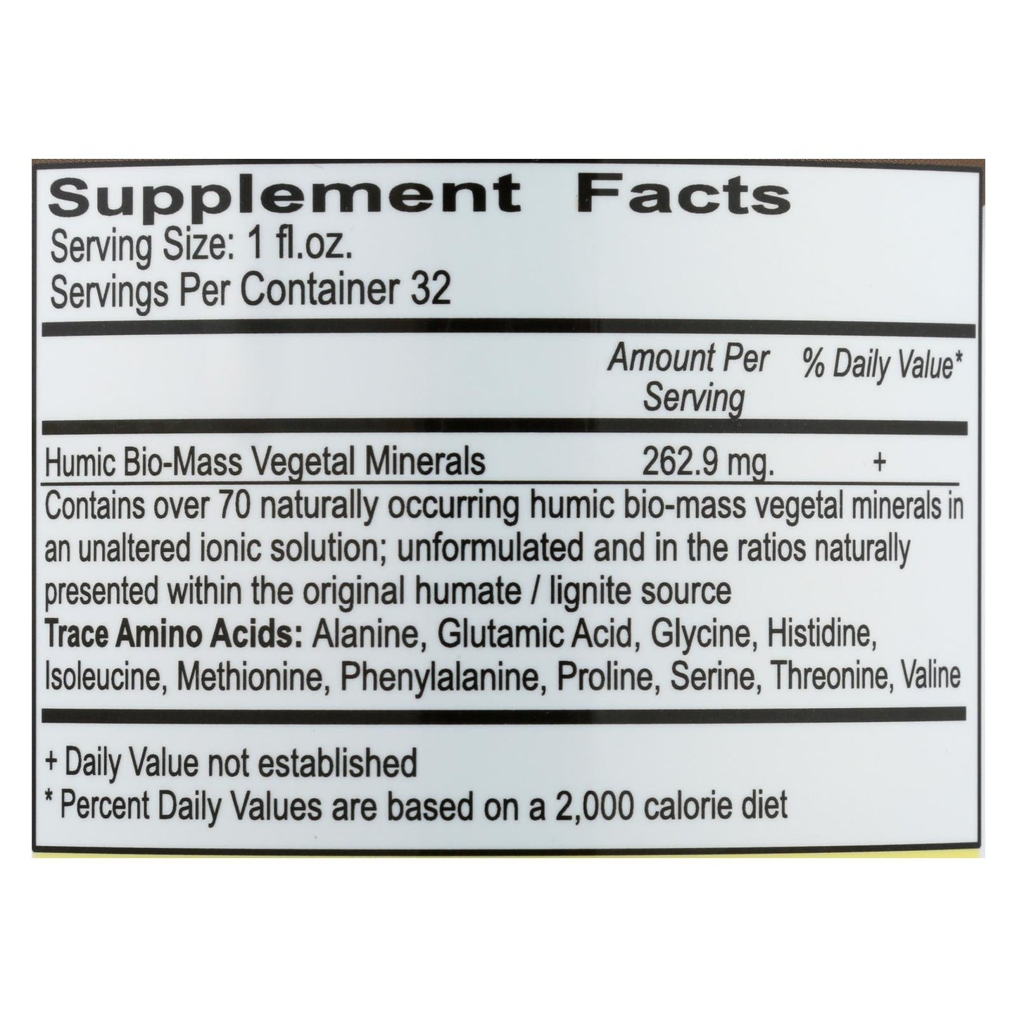 Vital Earth Humic Minerals Liquid Concentrate (32 Fl Oz.)