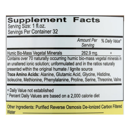 Vital Earth Humic Minerals Liquid Concentrate (32 Fl Oz.)