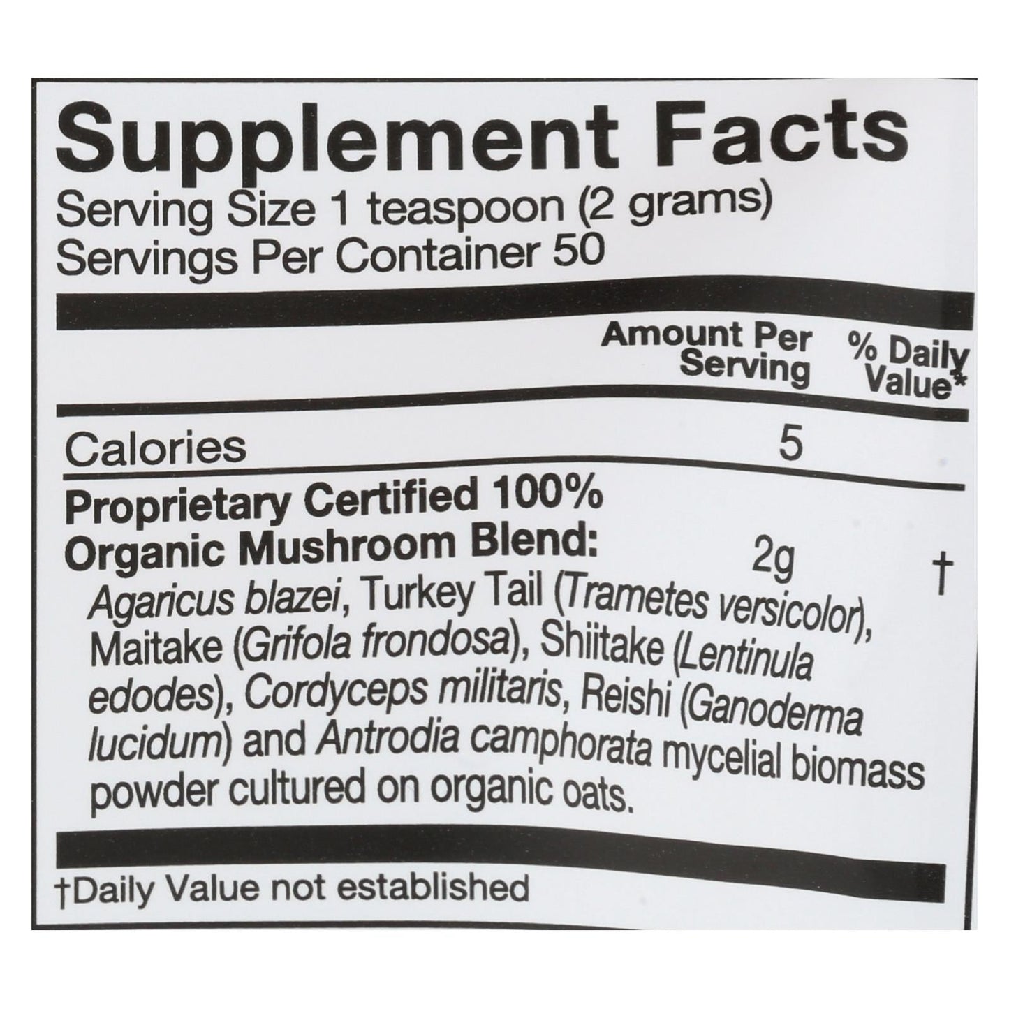 Om Mushroom Superfood Immune Blend, Mushroom Powder Supplement, 3.5 Oz.
