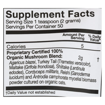 Om Mushroom Superfood Immune Blend, Mushroom Powder Supplement, 3.5 Oz.