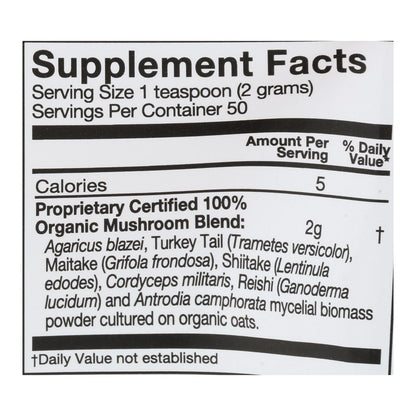 Om Mushroom Superfood Immune Blend, Mushroom Powder Supplement, 3.5 Oz.