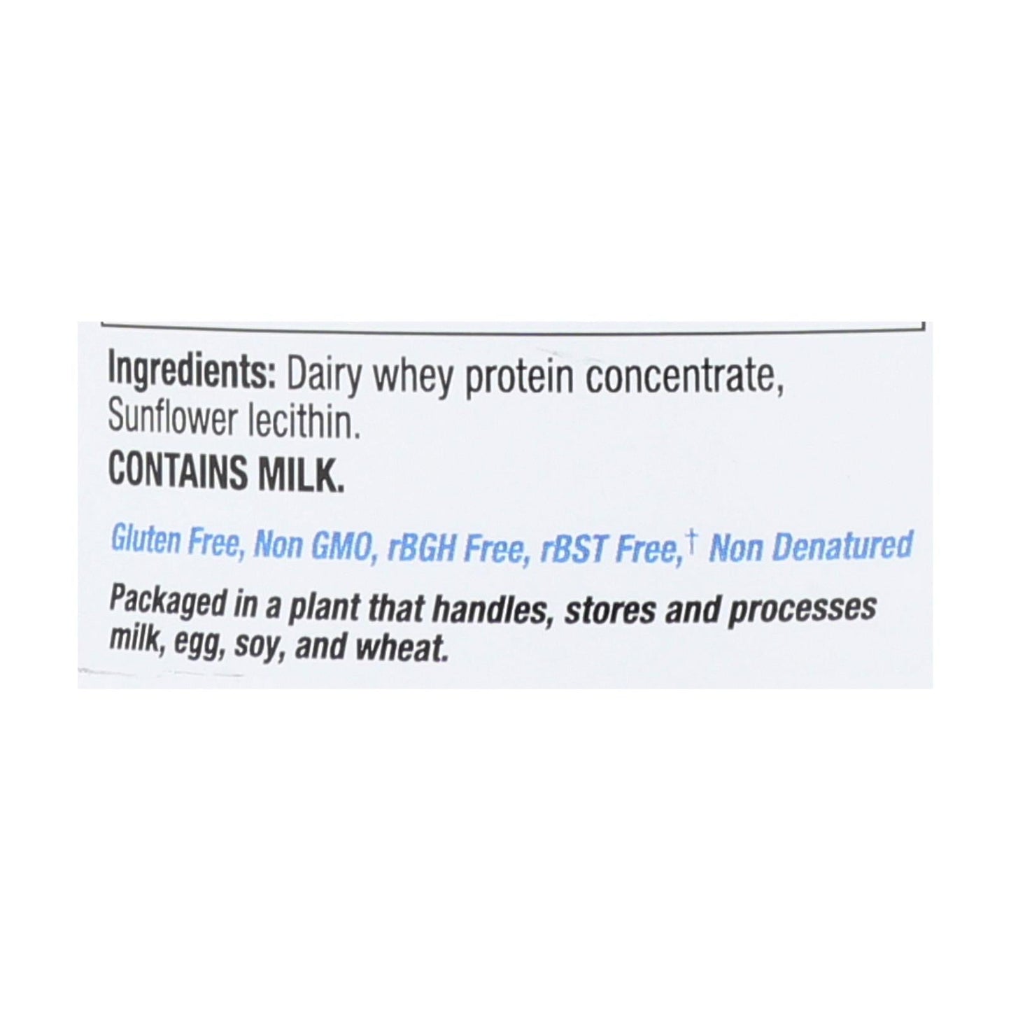 Tera's Whey Protein - RBGH-Free, 12 Oz Unsweetened Plain