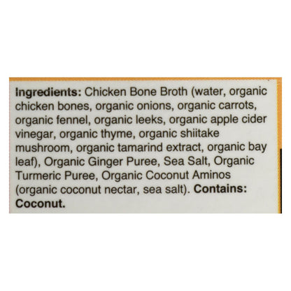 Kettle & Fire Turmeric Ginger Chicken Bone Broth (6-Pack of 16.9 Oz. Cartons)
