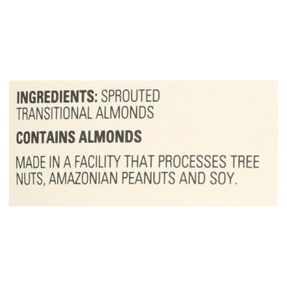 Living Intentions Sprouted Unsalted Almonds (Pack of 4) - 16 Oz