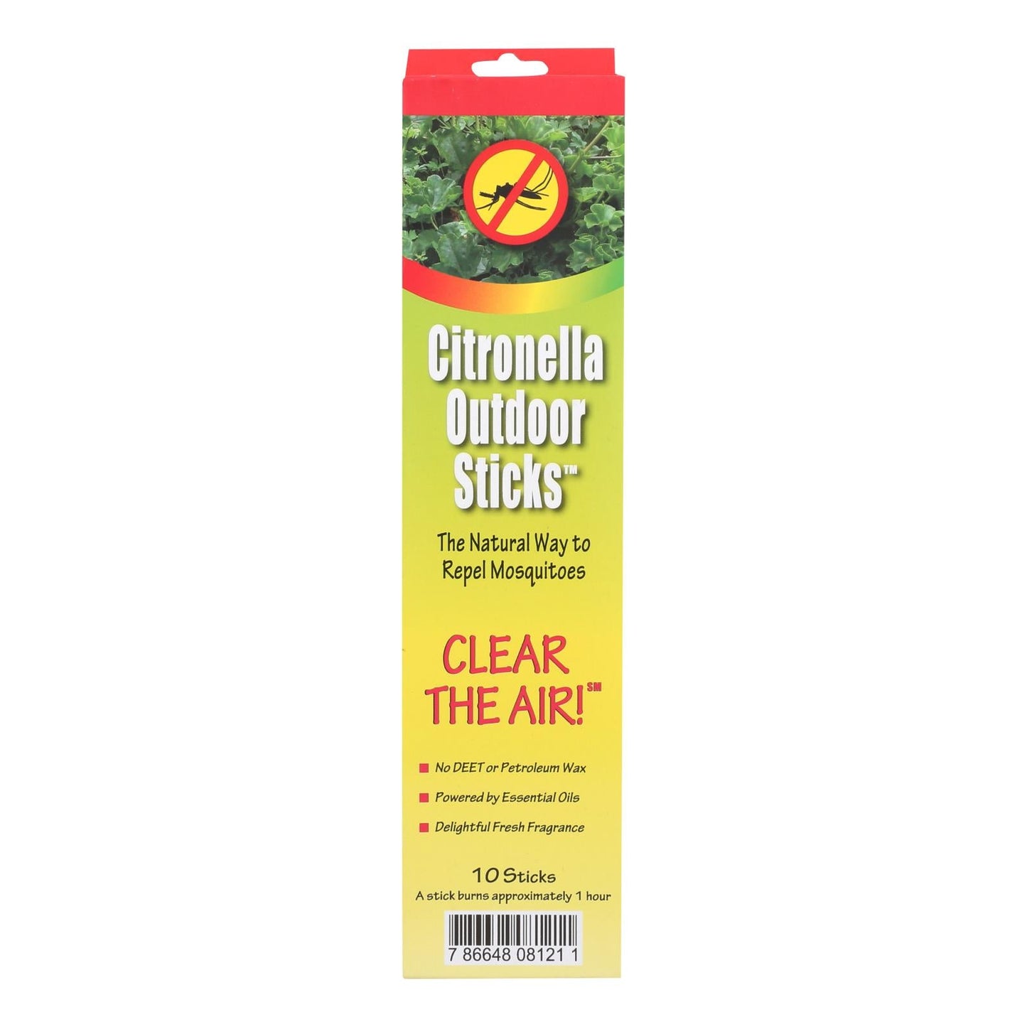 Neem Aura Naturals Outdoor Citronella Sticks, 10 Pack