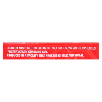 Ka'me Original Rice Crackers, 3.5 oz. Single Serve Pack, Pack of 12