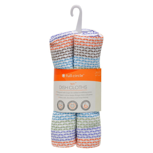 Full Circle Home Tidy Dish Cloths - 36 Pack, 12x12 Inch