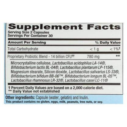 Nutrition Now PB 8 Pro-Biotic Acidophilus for Life, Supports Immune Health, 60 Capsules