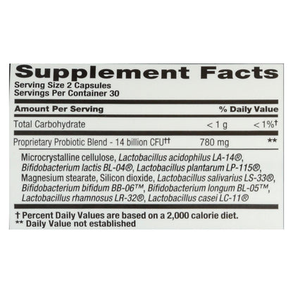 Nutrition Now PB 8 Pro-Biotic Acidophilus for Life, Supports Immune Health, 60 Capsules