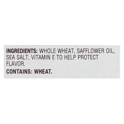 Back To Nature Harvest Whole Wheat Crackers: 8.5 Oz. (Pack of 12), Made with Whole Wheat, Safflower Oil & Sea Salt