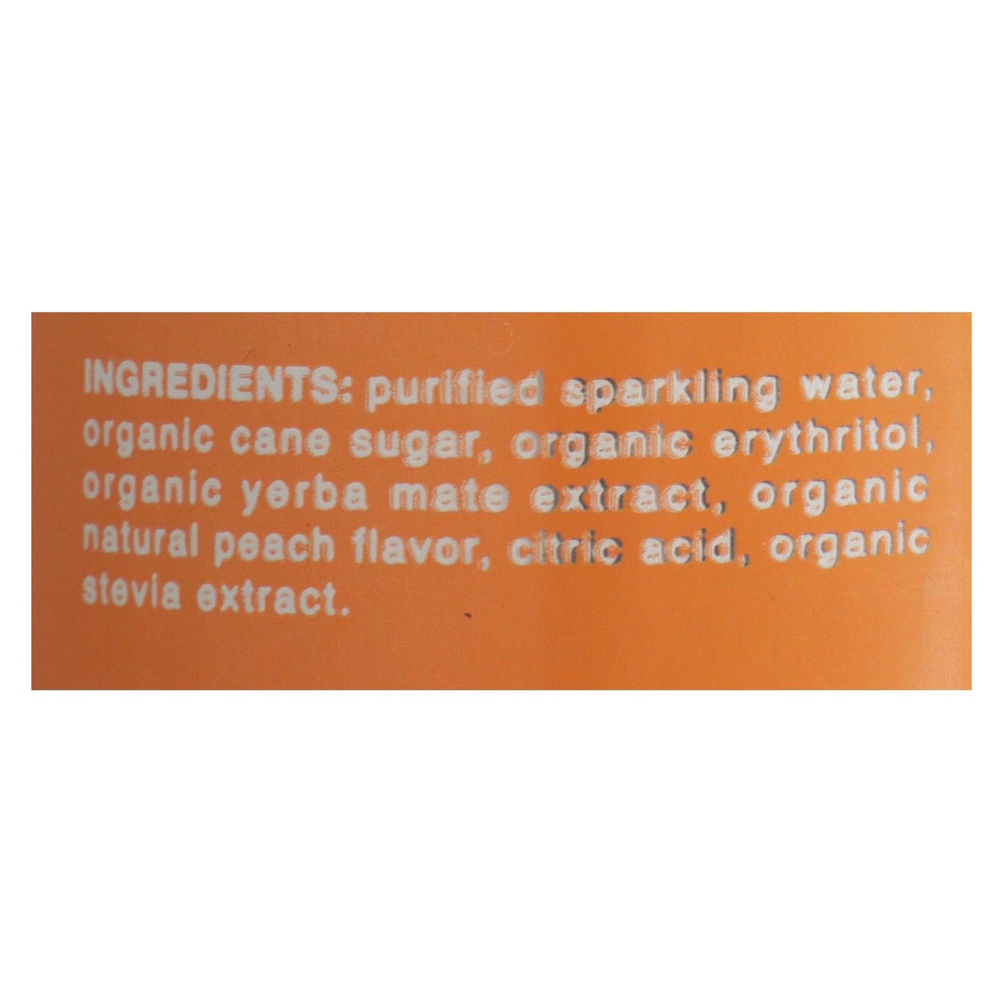 Clean Cause Peach Yerba Mate, 12-Pack of 16 Fl Oz Cans