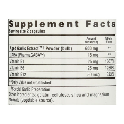 Kyolic Stress and Fatigue Relief Formula 101, 100 Capsules