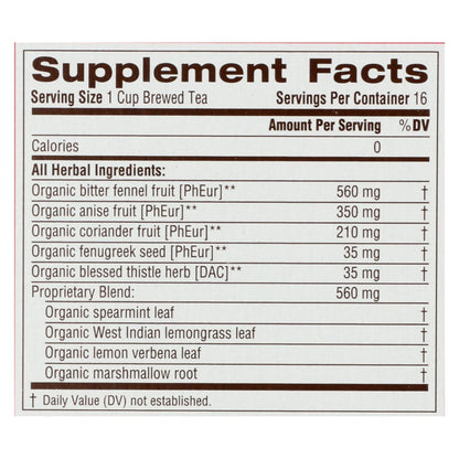 Traditional Medicinals Mother's Milk Organic Herbal Tea, Promotes Healthy Lactation - 16 Tea Bags (Pack of 6)