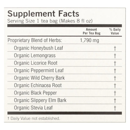 Yogi Throat Comfort Herbal Tea, Honey Lemon, Caffeine-Free - 16 Tea Bags (Pack of 6)