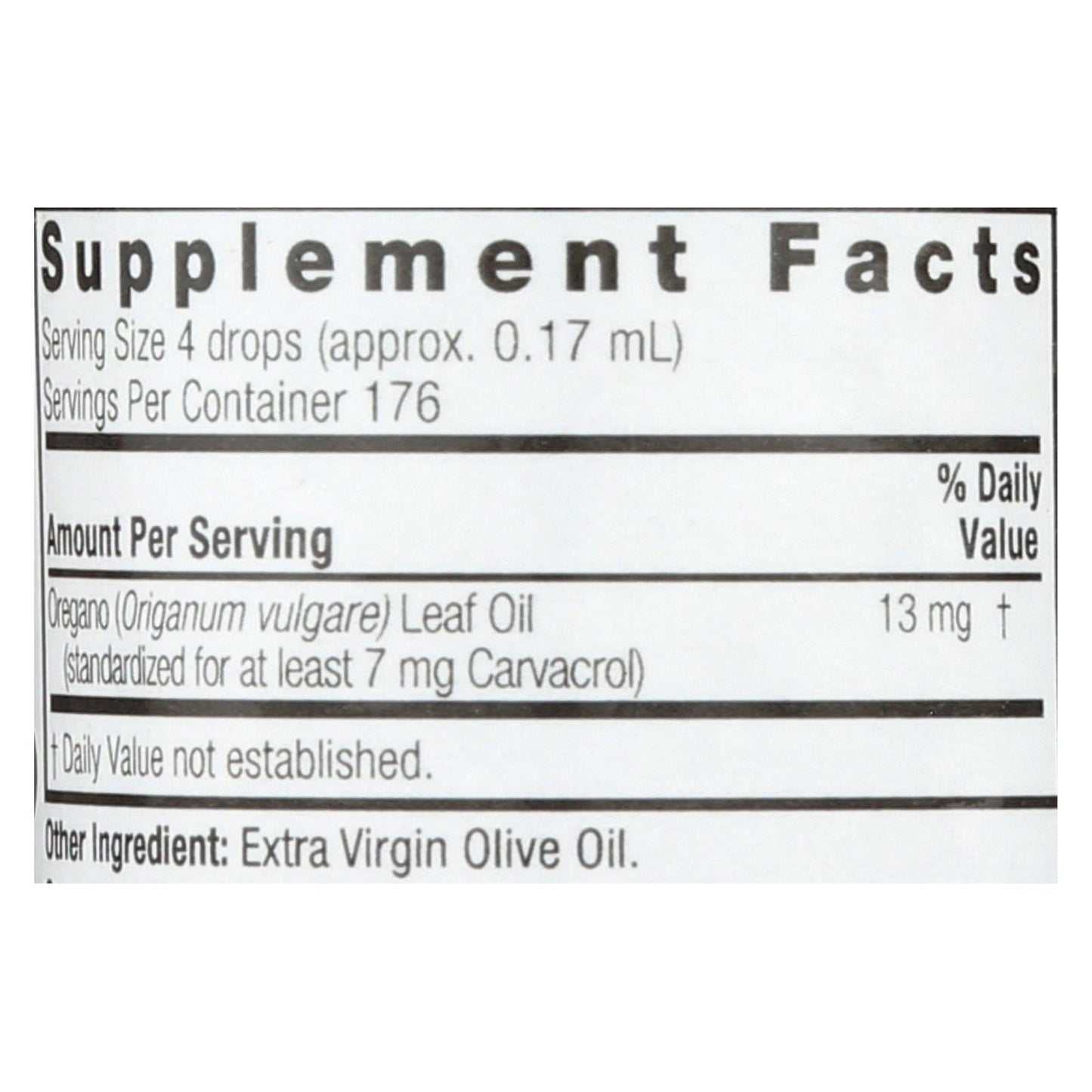 Nature's Answer Essential Oil of Oregano Leaf, 1 Fl Oz