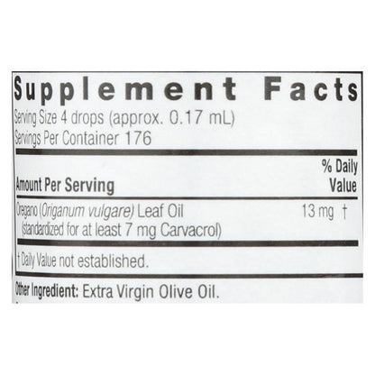 Nature's Answer Essential Oil of Oregano Leaf, 1 Fl Oz