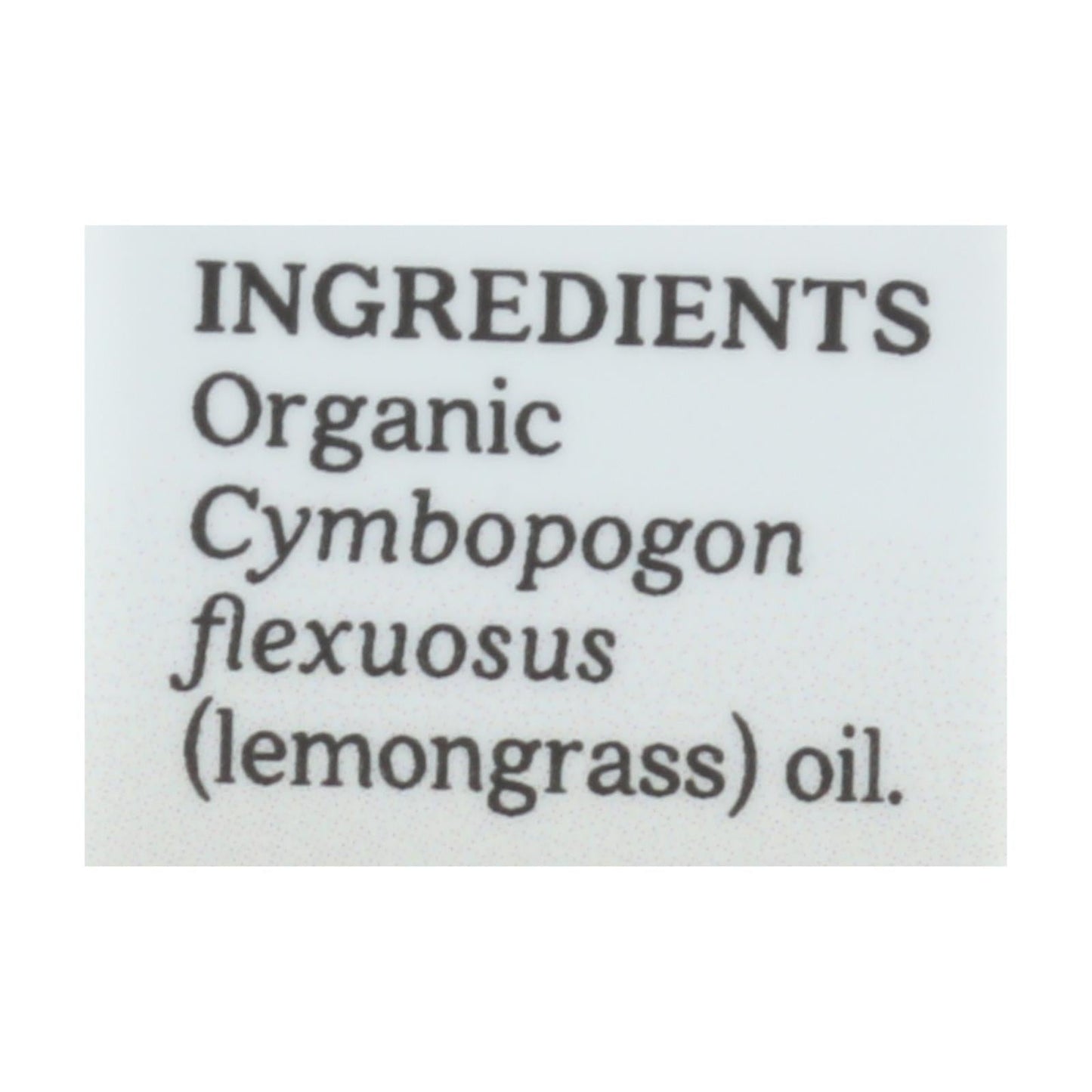 Aura Cacia Organic Lemongrass Essential Oil - .25 Oz.