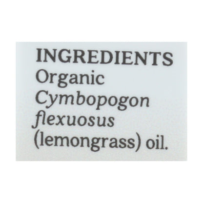 Aura Cacia Organic Lemongrass Essential Oil - .25 Oz.