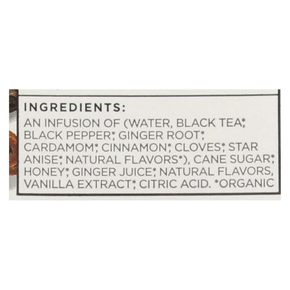 Tazo Chai Latte Organic Plant-Based Tea - 32 Fl Oz, Pack of 6