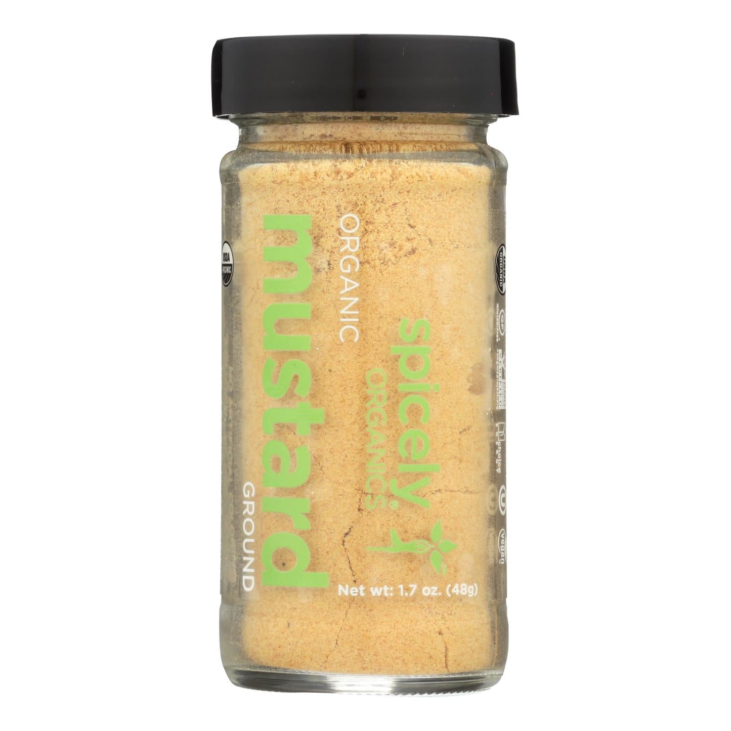 Spicely Organics Organic Mustard Ground, Pack of 3 - 1.7 Oz - USDA Certified