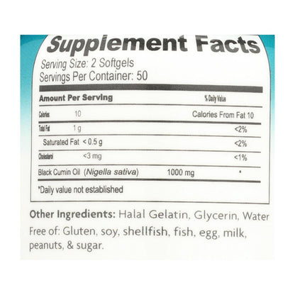 Health Logics  Black Cumin Seed Oil - 100 Softgels