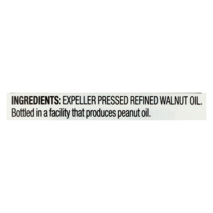 Spectrum Naturals Premium Refined Walnut Oil, Pack of 12 - 16 Fl Oz.