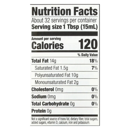 Spectrum Naturals Premium Refined Walnut Oil, Pack of 12 - 16 Fl Oz.