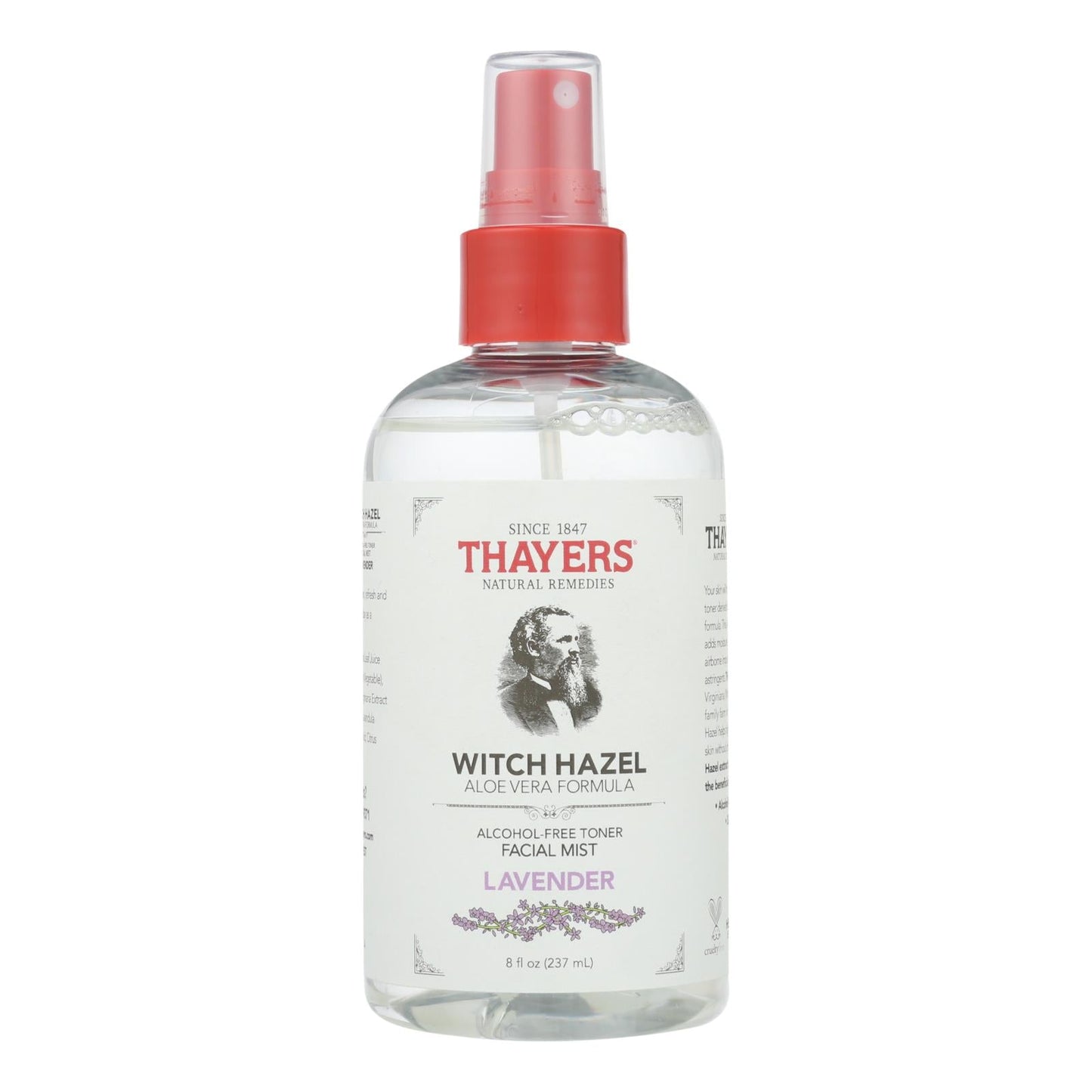Thayers Lavender Witch Hazel Facial Mist, Hydrating and Balancing, 8 Fl Oz.