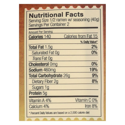 Lotus Foods Organic Millet and Brown Rice Ramen with Miso Soup - 2.8 Oz (Pack of 10)