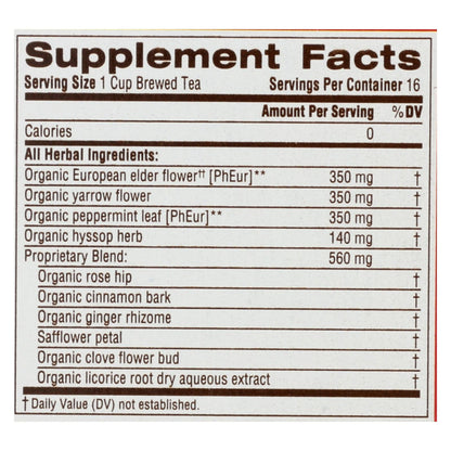 Traditional Medicinals Gypsy Cold Care Herbal Tea - 16 Tea Bags (Pack of 6) - Soothes and Relieves Cold Symptoms