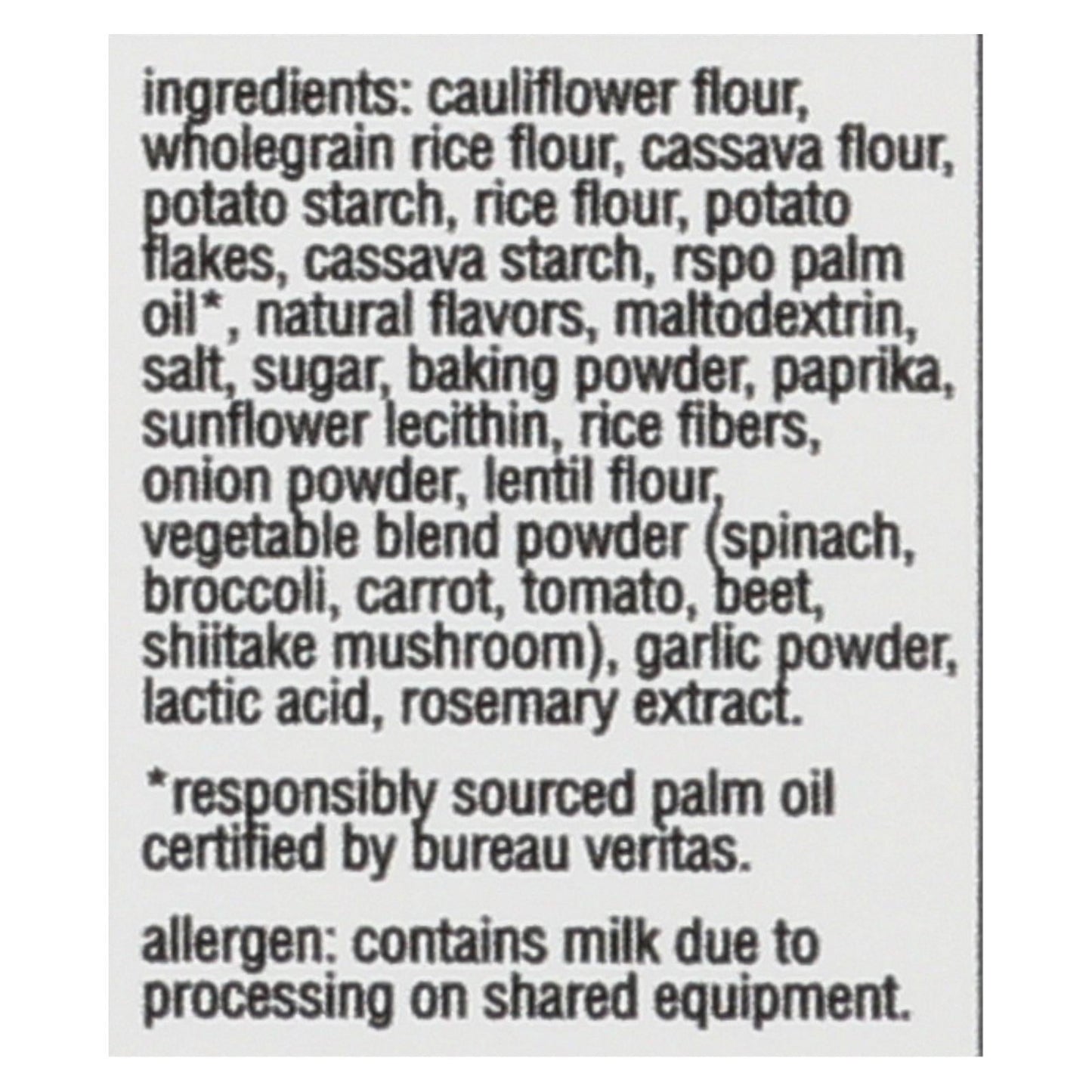 From The Ground Up Aged Cheddar Cauliflower Crackers, 4 oz, Pack of 6