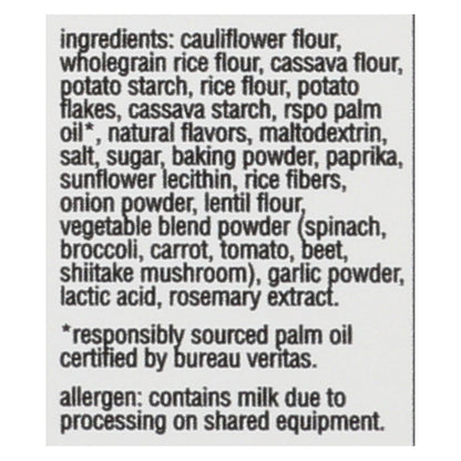 From The Ground Up Aged Cheddar Cauliflower Crackers, 4 oz, Pack of 6