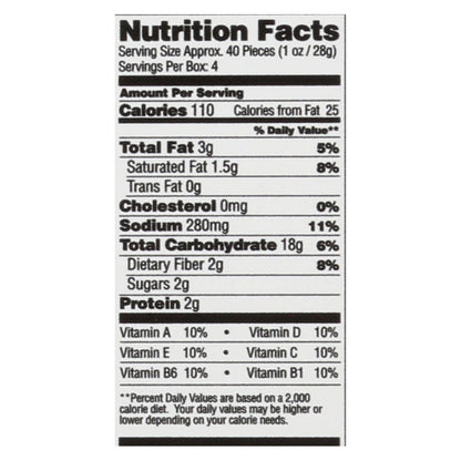From The Ground Up Aged Cheddar Cauliflower Crackers, 4 oz, Pack of 6